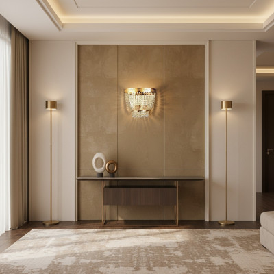 Modern Plafonnière Messing Luuchten Luucht Gold Kristall