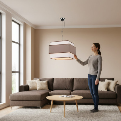 Plafongslampe modern Hänkleuchte Wunnzëmmer Iesszëmmer Luxus Lampe Leucht.