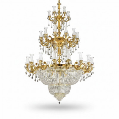 Krounluucht Hänkluucht Foyer Wunnzëmmer Luxus Glanz Luucht 360 cm