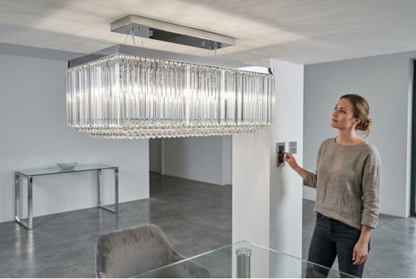 Hängeluucht Kronluuster Luucht Plafongsbeleuchtung Luuchten Kristalluucht 60x120