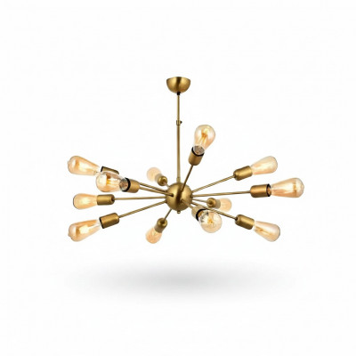 Plafongsliichter elegant Wunnzëmmer aus glänzenden Materialien Luucht Lampen