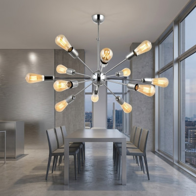 Plafonnière Wunnzëmmer Luxus Lüster Glas bannendran Haus neien Stil