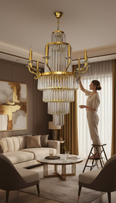 Krichstal Kronluucht modern Häneluuchte Wunnzëmmer Luxus Lüster Crystal
