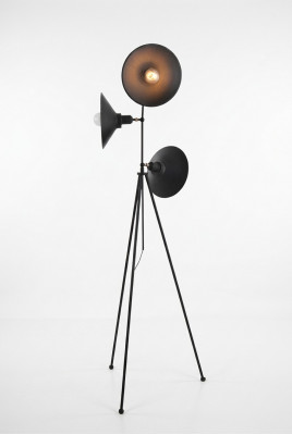 Stehlampe Wunnzëmmer modern nei 150 cm schwaarz Luxus Banneraum
