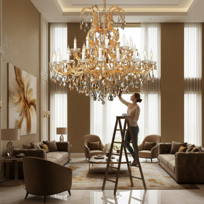 Krounluucht Modern Hänkluucht Plafongsliicht Luxus Luusst Luucht Lampe