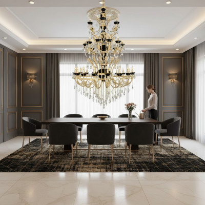 Luster Kristall Luucht Plafongsliichter Foyer Luuchten Plafongsliichter