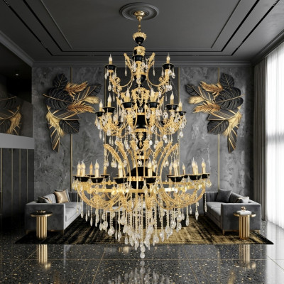 Luster Kristall Luucht Plafongsliichter Foyer Luuchten Plafongsliichter