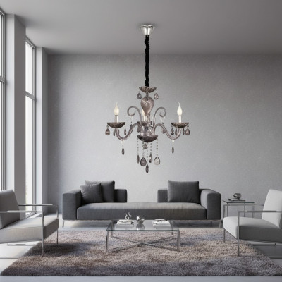 Grouss Luxus Lüster an Ärem Wunnzëmmer Ideal Innenraim Luucht Lämp.