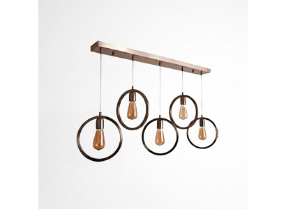 Pendelleuchte schwaarz schick Plafongsliicht 70x90cm Wunnzëmmer Luucht