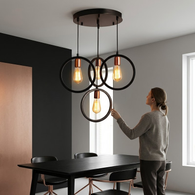 Plafonnière an d'Wunnzëmmer Luucht Iesszëmmer Modern Hängeleuchte Luxus