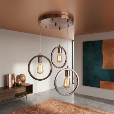Plafongsliichter E moderne Wunnzëmmer Luxus Stil Matt Chrom