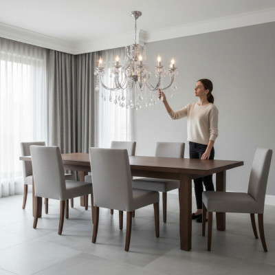 Zäitluucht Krounluucht Lampe Kristalllampe Plafongsbeliichtung Luuchten 113x140