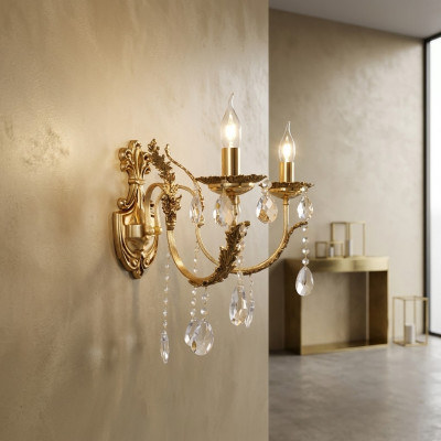 Wandluucht Interieur Liicht no Doheem nei Schlofkummer Kristall Korridor