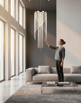 Lampe Hänkluucht Lustersch Kristallluucht Plafongsliicht Luuchten 50x140