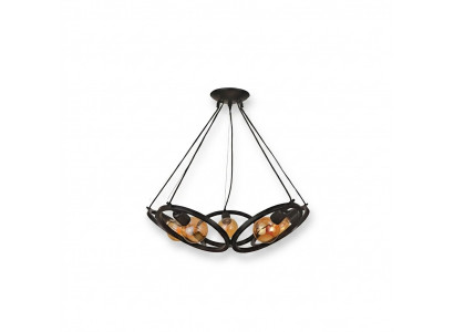 Plafongslampe Eng chic Lampe fir de Wunn- oder Schlofzëmmer nei schwaarz
