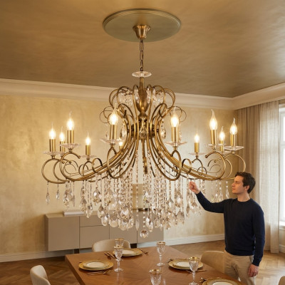 Luucht Lampe Rond Luuchten Plafongsleuchte Lustere Luuchten 105x100