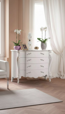 Kommoden wäiss Schlofzëmmer Design klassesch Luxus Holz Kommode Sideboard