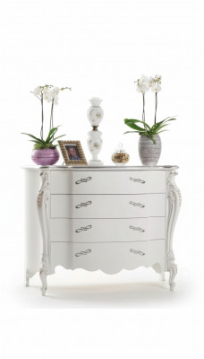 Kommoden wäiss Schlofzëmmer Design klassesch Luxus Holz Kommode Sideboard