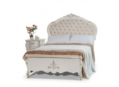 Design Bett 120x200cm Chesterfield Holz-Bett Betten Hotelzëmmer Bestietnes