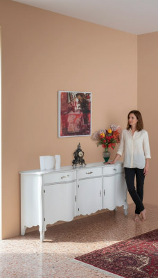 Klassesch Kommod Holz Sideboard Schaf Schief Italienesch Miwwelen