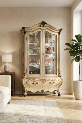 Vitrine Anrichte Schief Design Italienesch Miwwelen Schaf Luxus Regal
