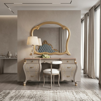 Schminktisch Set Konsole Spigel Schlofkummer Miwwelen Design Set