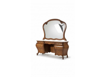 Schminkdësch Set Spigel Schlofzëmmer Miwwelen Design 2tlg