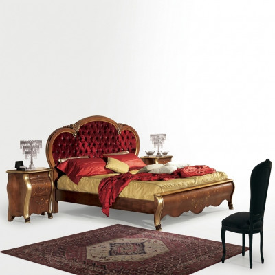 Chesterfield Luxusbett fir Schlofkummer Gepolstert Design Luxusbetter