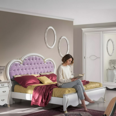 Bettpolsterung Design Luxus duebel Chesterfield Hotelbrietere Massivholzmöbel Bett
