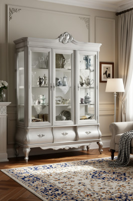 Holzvitrine Luxus Schaf Klasseschiche Sideboard Miwwelen Italienesch Schiefcher