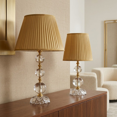 Klassesch Kristall Dëschlampe Kristalllüster Stilvoll Lampe Nei