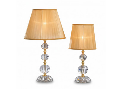 Klassesch Kristall Dëschlampe Kristalllüster Stilvoll Lampe Nei