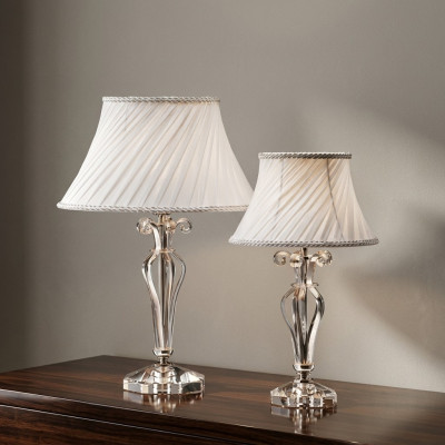 Designer Klassesch Dëschlampe Steellampe Lüster Kristall Luxus