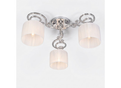 Kristall Hängeleuchte wäiss Luuchter Hänklampe Plafonglampe