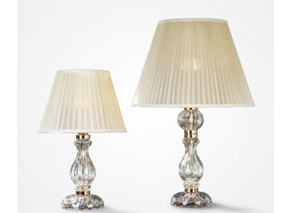 Wäiss Transparent Dëschtlampe Antik Stil Krounluchter Kristall Luucht