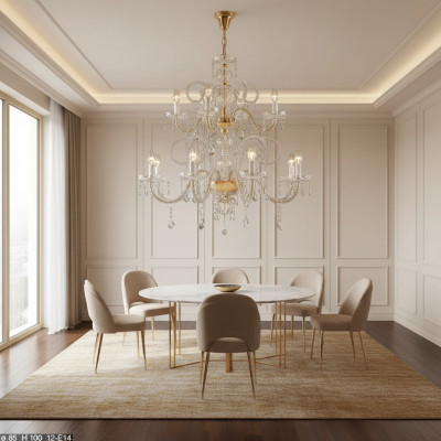 Kristallkrounläuchter Krounläuchter Hänklampe Plafongslampe Luucht
