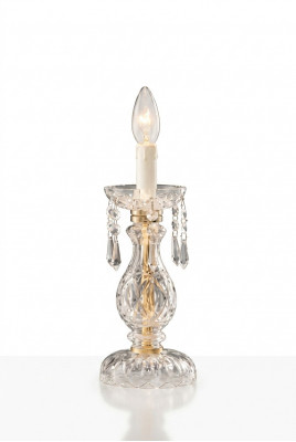 Stilvoll Dëschlampe Antik Stil Ariichtung Luxus Käerzenlampe Kristall