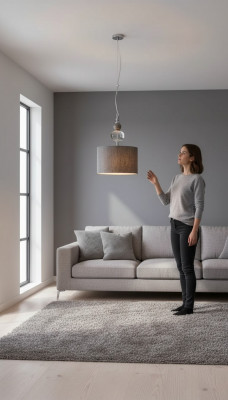 Form Licht ronn Plafongluucht Uewerfläch Schlofkummer Lüstere Lampe