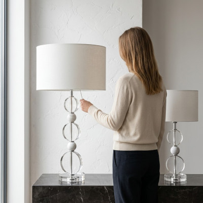 Dëschluucht Dëscht Lampe Krounluucht Kristall Modern Dëschdesignlampe