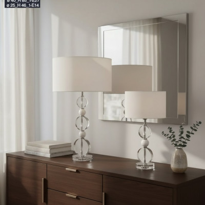 Dëschluucht Dëscht Lampe Krounluucht Kristall Modern Dëschdesignlampe