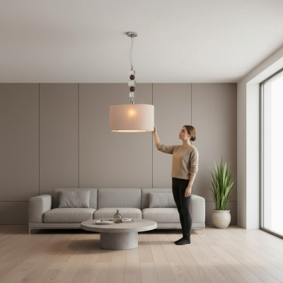 Lüster Plafongsliicht Beige Lüster Klassesch Design Nei