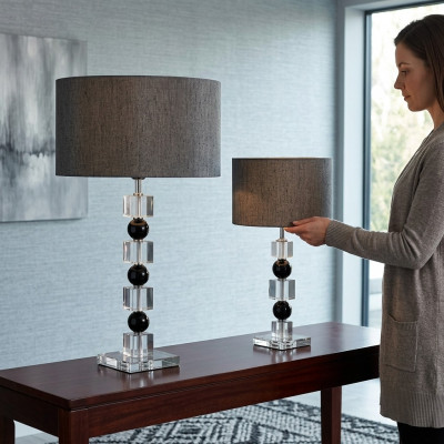 Klassesch Nuetsdëschslampe gro Dëschlampe luxuriéis Dëschlampe Luucht