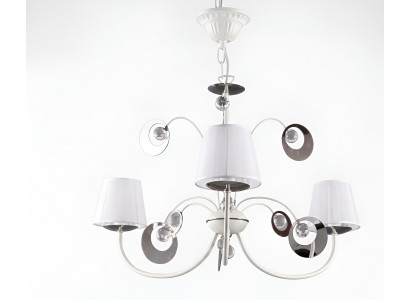 Luxuréis 3x Luuchten Krounluucht Deckenluucht Art déco Wäiss Nei