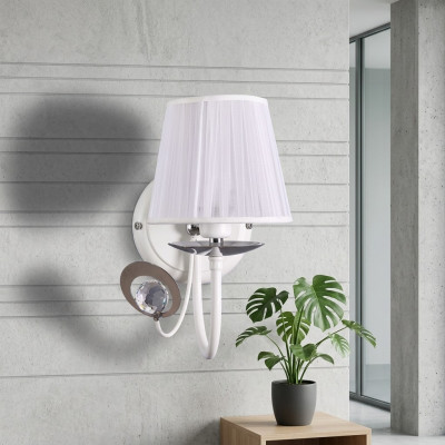Wäisse Wandluucht Designer Luxus Luucht Lüster Klassesch Stil