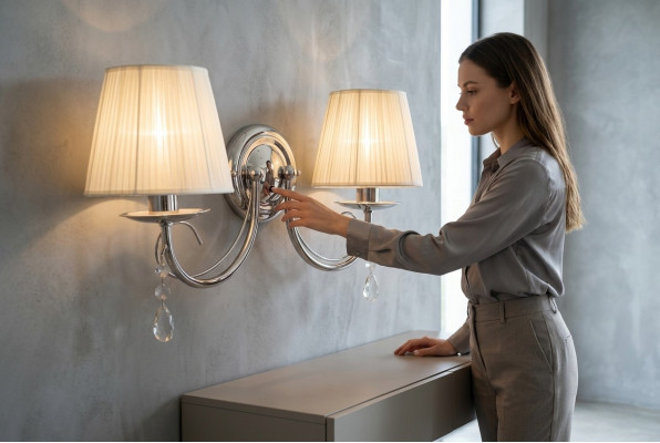 Wandluucht Wandlampe Klassesch Wandkrounluuchter Duebel Wand Luucht
