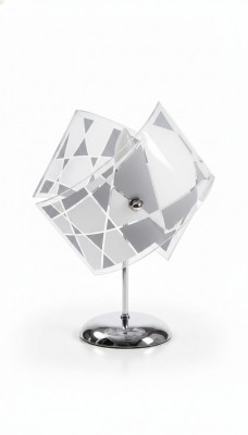 Stilvoll Dëschlamp Modern Kristall Lüster Gri Dëschlamp Nei