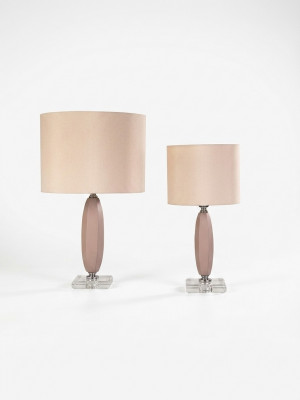 Klassesch Beige Kristall Dëschlampe Lüster Schreifdëschlampe Büro Lampe