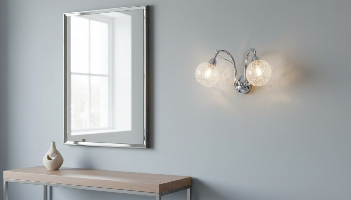Luxuriéische Wandluucht Gro 2x Luuchten Ronnform Deko