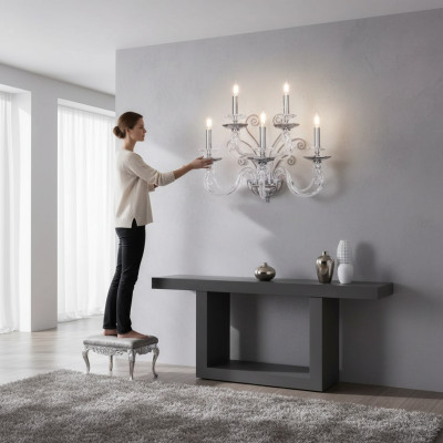 Wandleuchte Lüster Luuchten Wandluucht Luucht Wand Kronluuchter Antik Stil