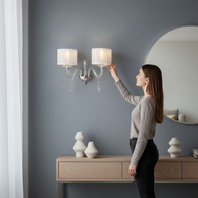 Stilvoll Wandlampe Klassesch Wandlampe Wandstehlampe Wäiss Nei